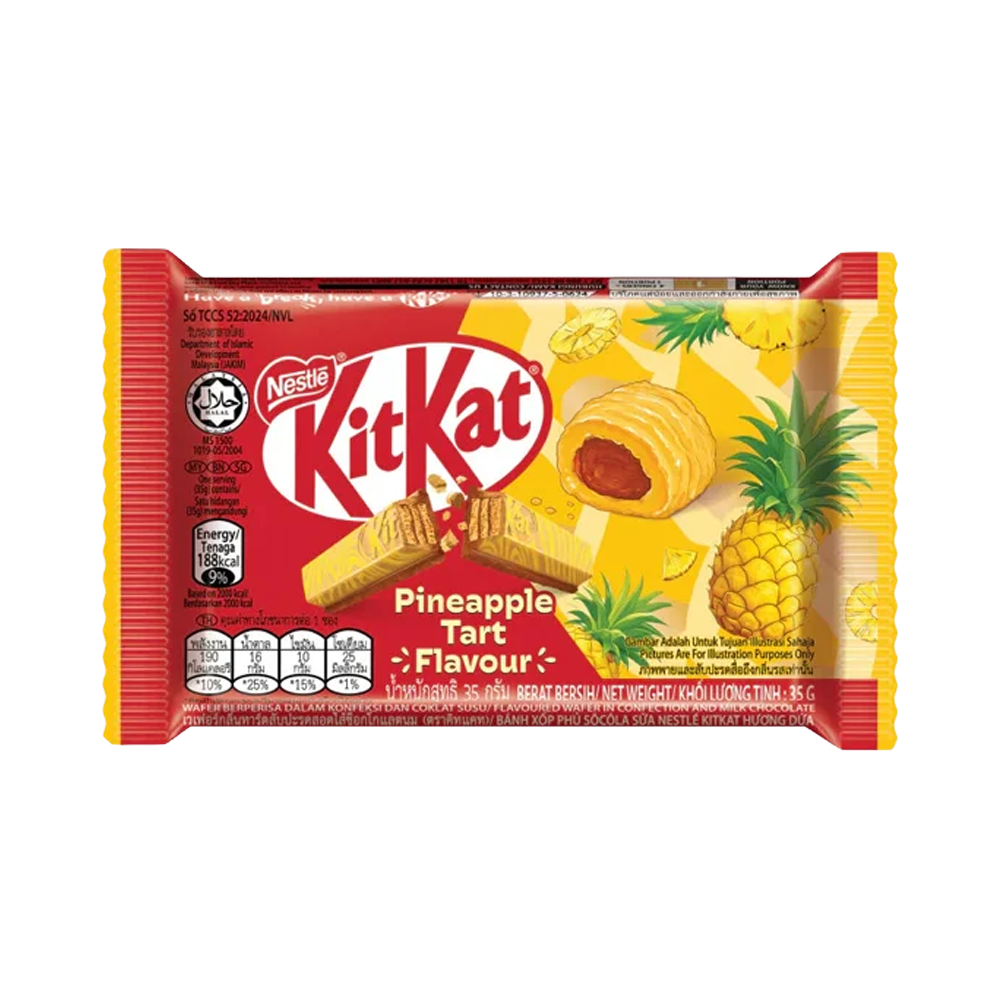 KitKat Pineapple Tart Flavour s ananásovou príchuťou