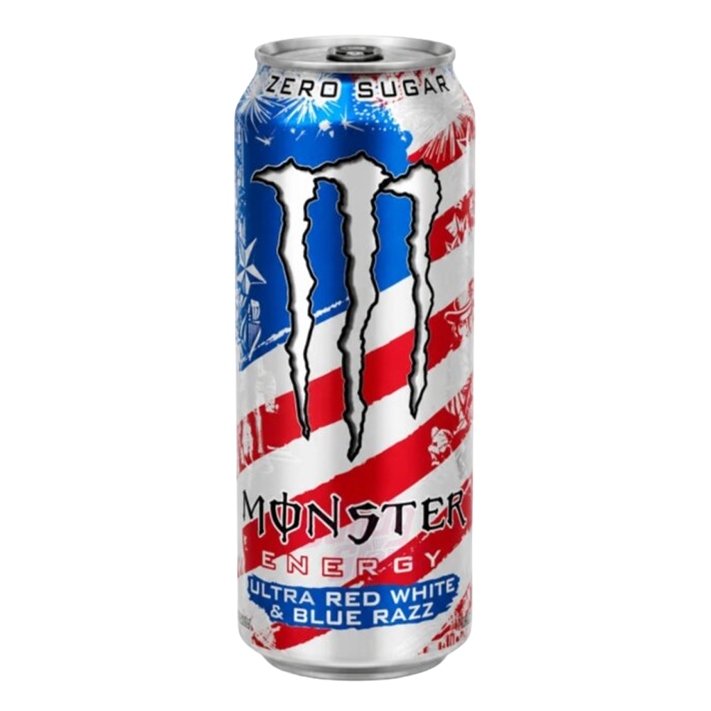 Monster Ultra Red White & Blue Razz